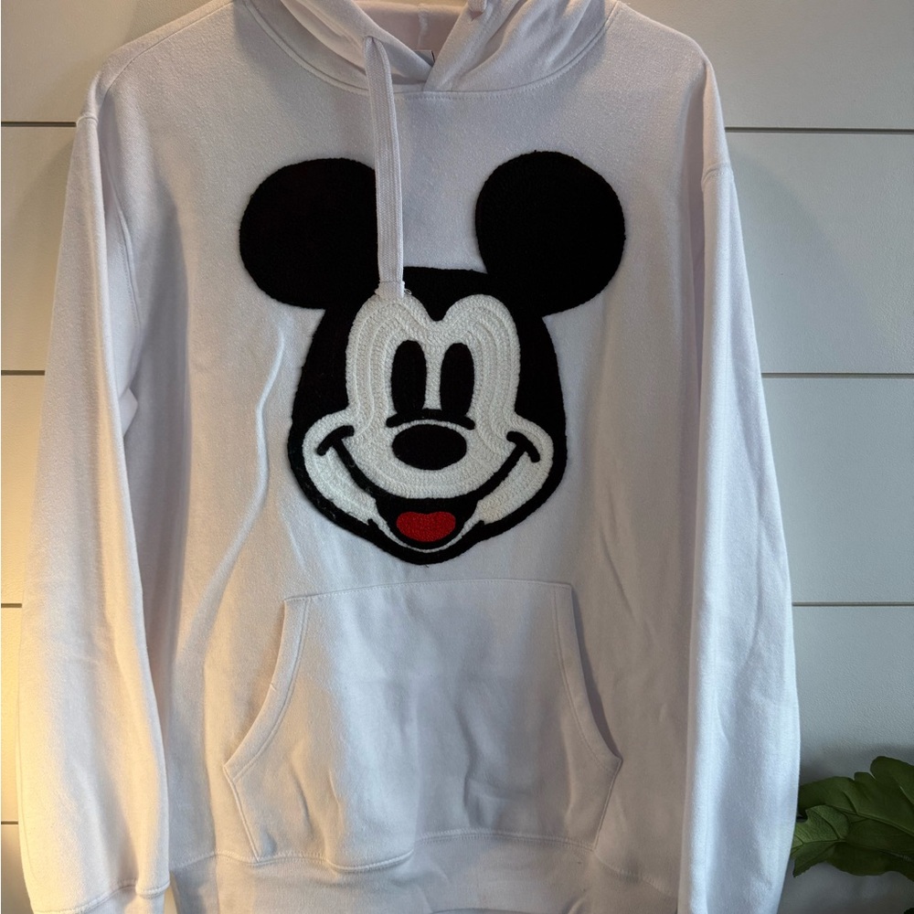 Disney White and Black Mickey Mouse Sweater
